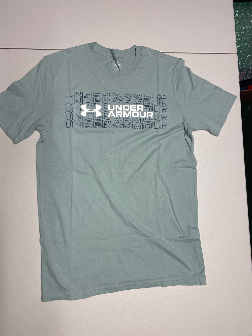 Under Armour Men's Short-Sleeve Logo Tee - Sage Green
